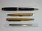 Kitcheniva 2 Super Mini Brushed Gold Metal Ballpoint Pen 2 Extra Refills